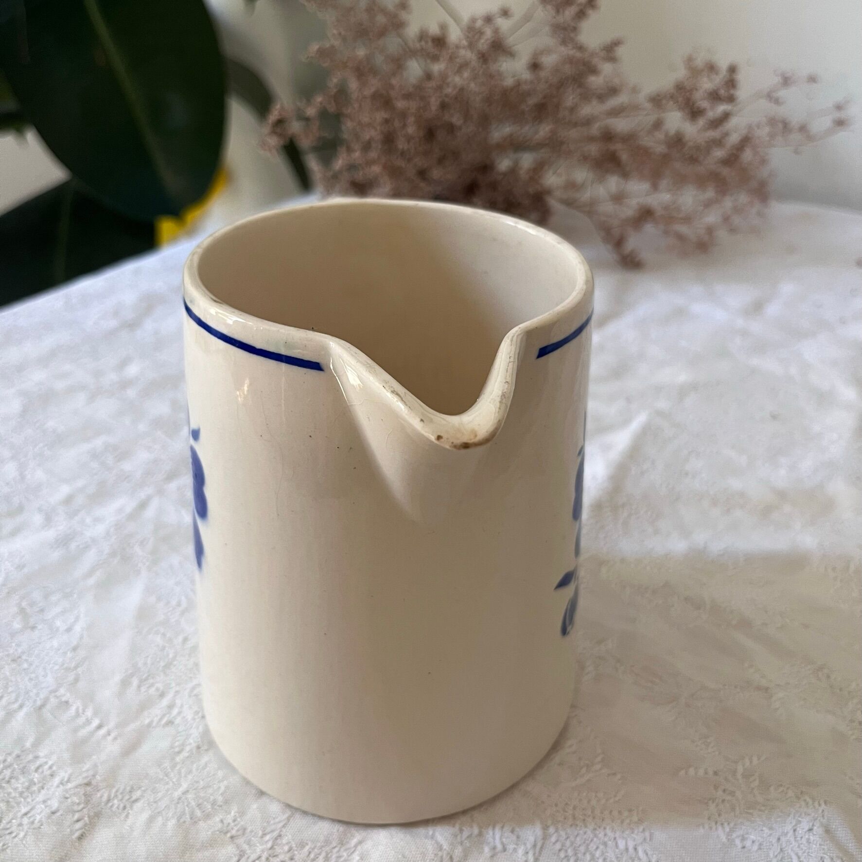 Milk pot or broc in Badonviller earthenware