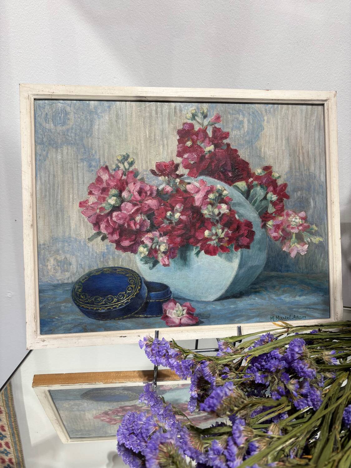 Old painting signed M. Martel-Adam (19th/20th century)