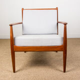 Pair of danish armchairs in teck by Grete Jalk for France, 1963