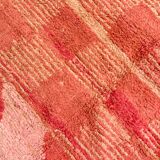 Moroccan Berber carpet Boujaad red and ochre with graphic patterns 2,64x2,02m