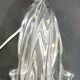 Vintage crystal lamp from the 70s – sculpted base – small table lamp
