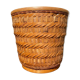 Cache pot en osier vintage