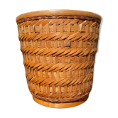 Vintage wicker plant pot