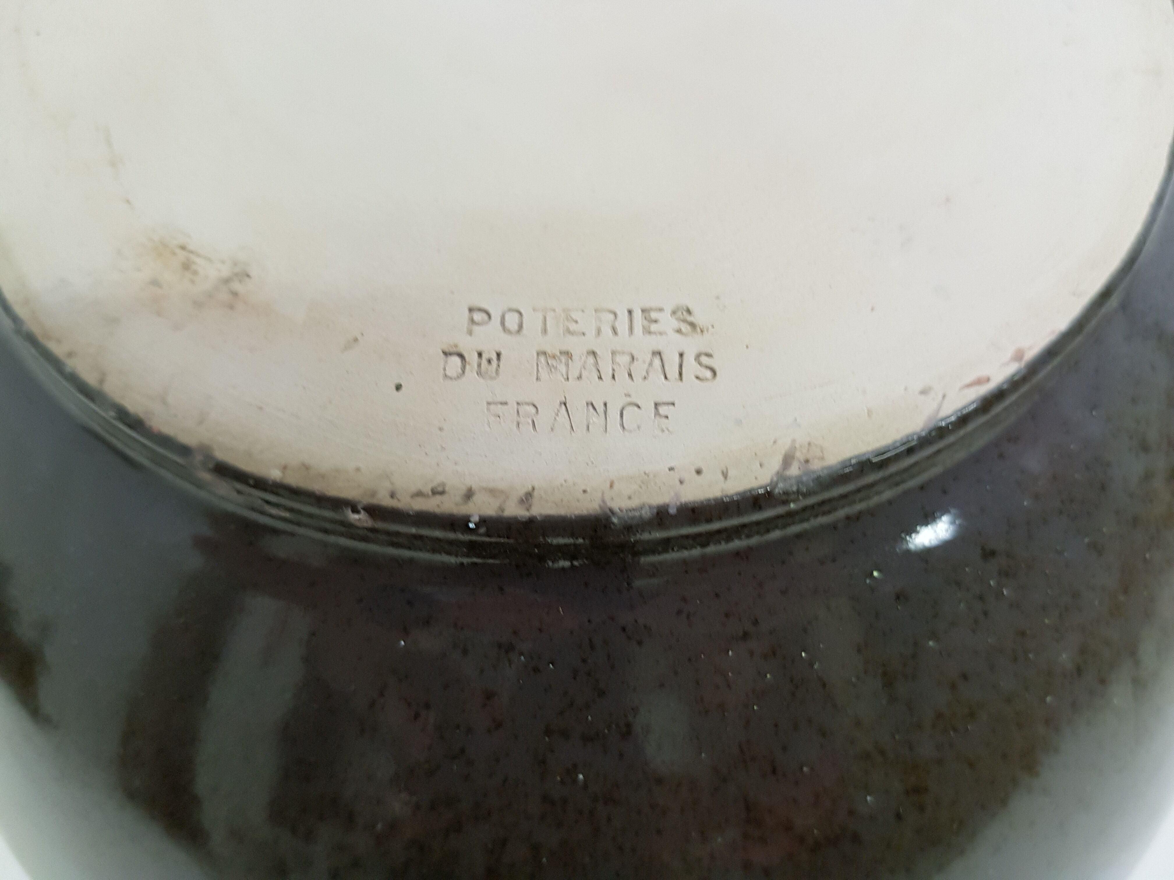 Large ceramic vase "Poterie du Marais"