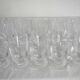 Set of 10 vintage Sèvres crystal glasses, 1970s