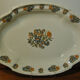 Flat ewer basin earthenware Moustiers Sud France 18th century flower solanée
