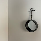 Brutalist iron mirror