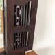 Vintage Indonesian teak shuttered mirror