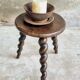 Vintage stool milking stool beech wood