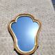 Miroir vintage doré maison Roussat 32x40cm