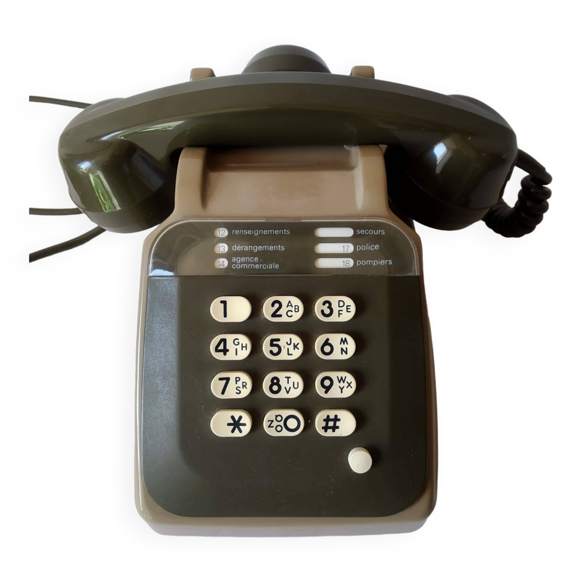 Téléphone Vintage SOCOTEL S63 BICOLOR - Années 80 - Touches