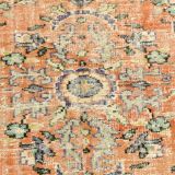 Pumpink Orange Turkish Vintage Rug, 191x272Cm