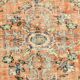 Pumpink Orange Turkish Vintage Rug, 191x272Cm