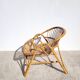 1960s rattan basket chair