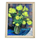 Painting vase of chrysanthemums