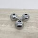 Mid-century design atomic aluminium candle stick ball shaped , 1970s