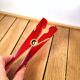 Vintage mail clip red paperweight