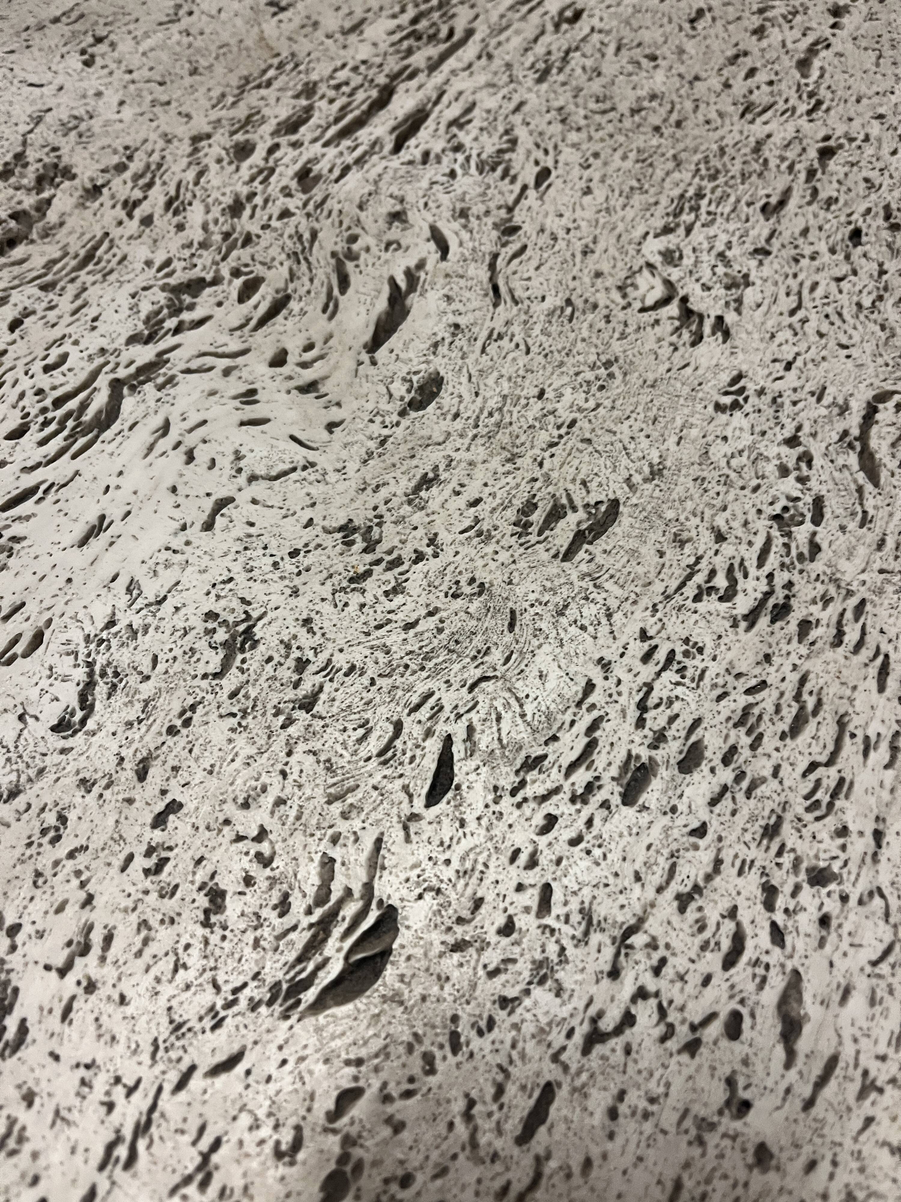 Italian travertine coffee table, mid-20th century 1970