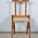 Folding wooden chair imitation bamboo