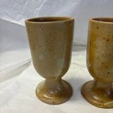 Set of 3 Digoin stoneware cups