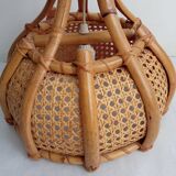 Bamboo and canning hanging lamp