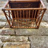 Rattan wall shelf
