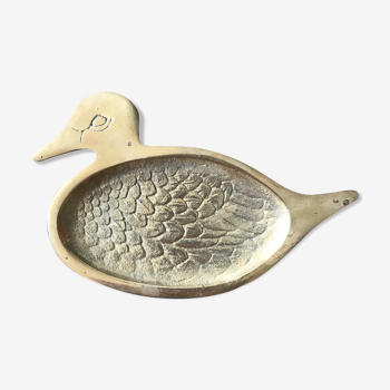 Empty duck brass pouch