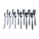 Box of 12 stainless steel oyster forks Létang and Rémy