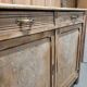 Low buffet / vintage sideboard in carved wood – Art Deco style