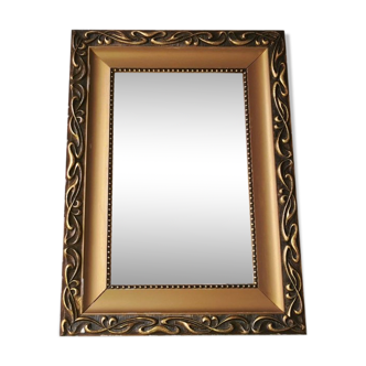 Beautiful French vintage mirror in gilded wood from the 60s