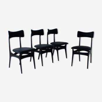Ensemble de quatre chaises S3 par Alfred Hendrickx pour Belform, 1958