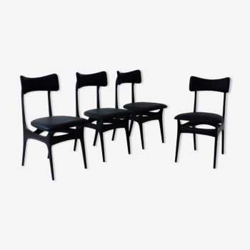 Set of four S3 chairs by Alfred Hendrickx for Belform, 1958