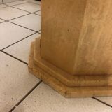 Octagonal Travertine Dining Table Circa 1980