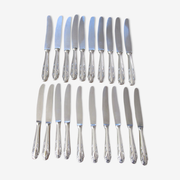 20 silver metal knives solingen
