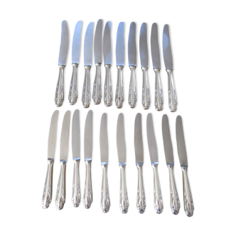20 silver metal knives solingen