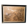 Grande peinture de paysage, techniques mixtes, 19e siècle