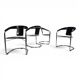 Set of 4 dining chairs by A. Rizzatto for Lo Studio