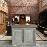 Patinated bar counter