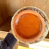 Terracotta amphora vase