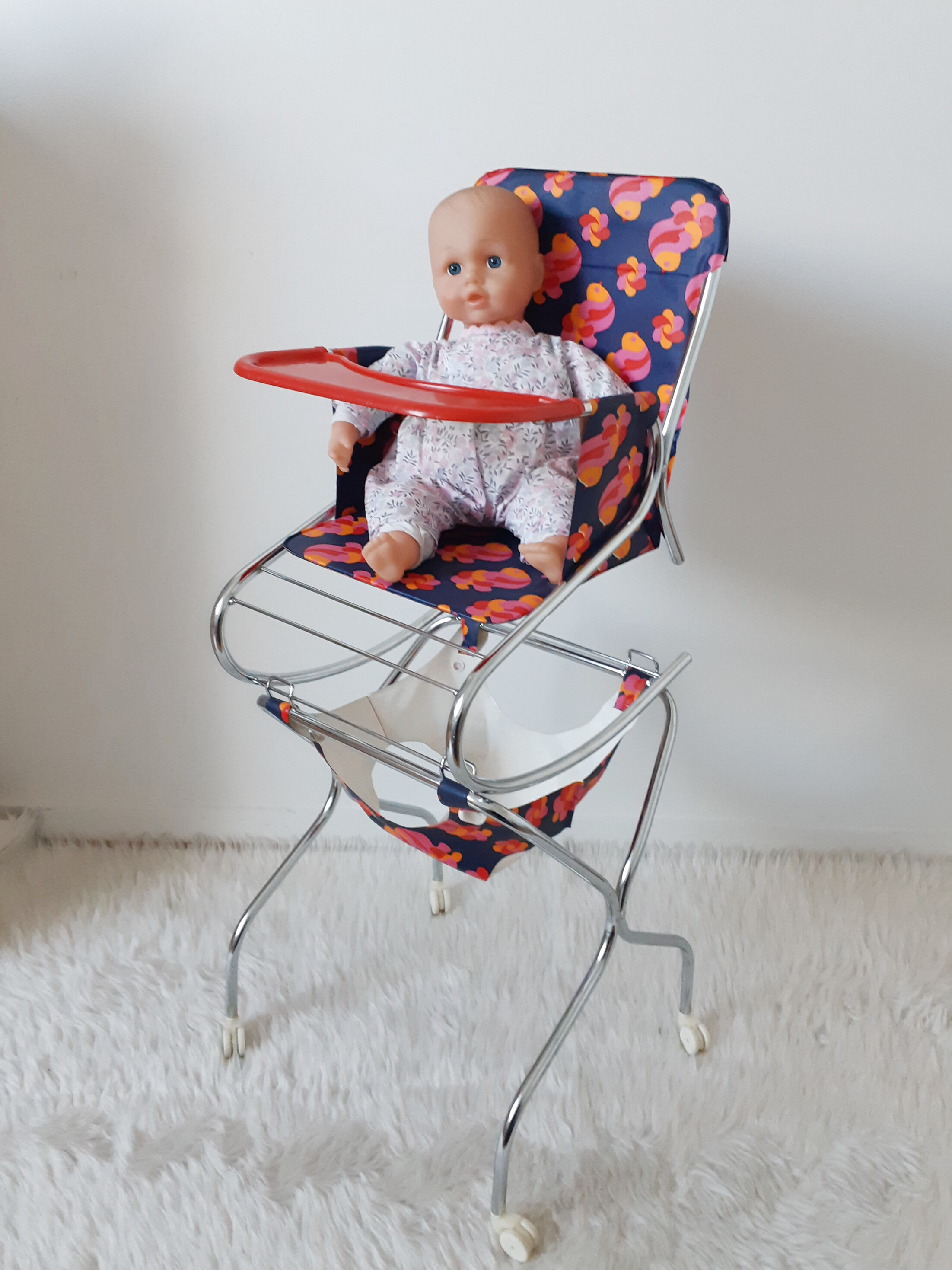 Youpala high chair for doll , vintage, 60s