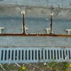 Industrial coat rack in iron 4 double patères
