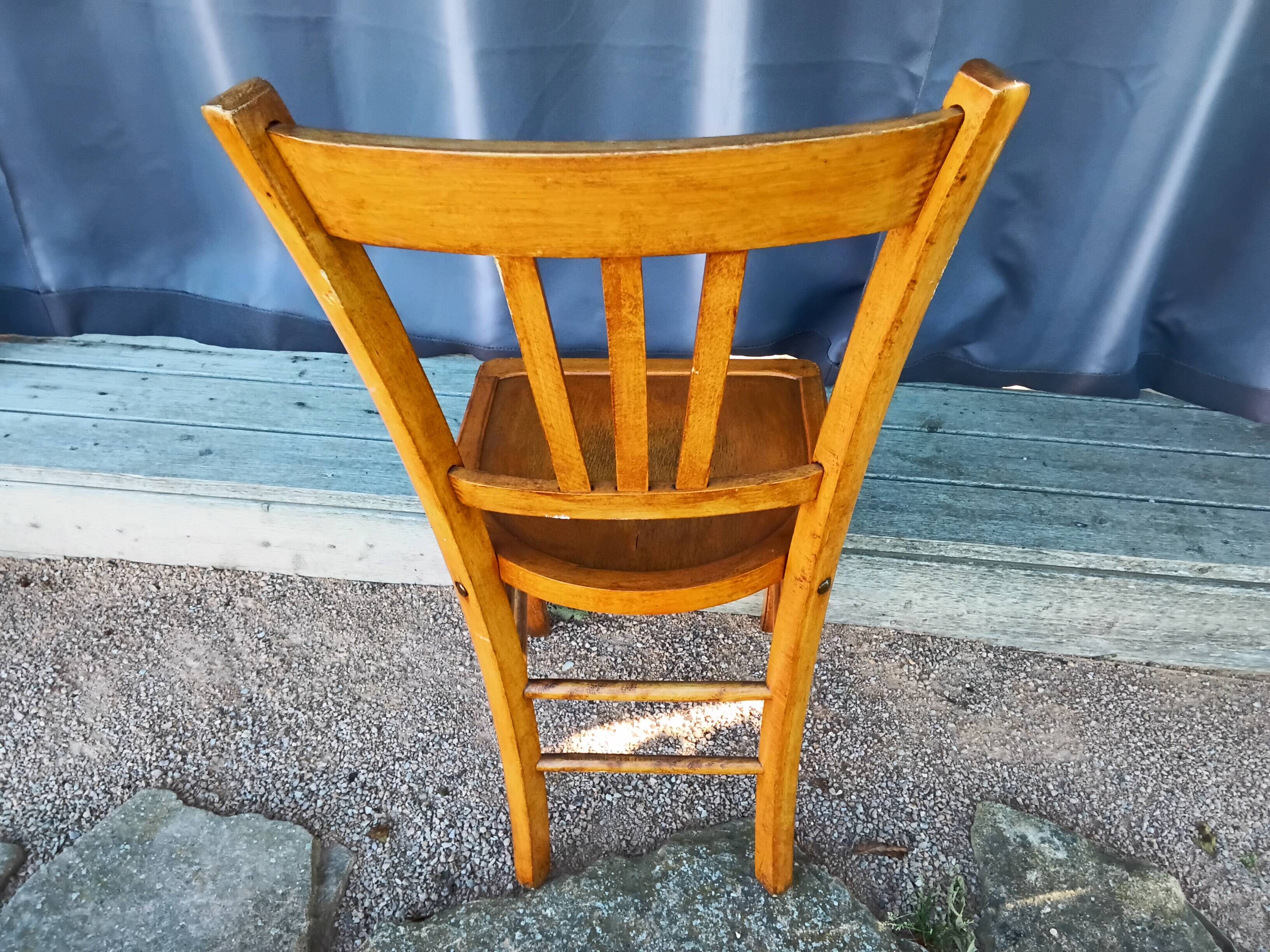 Duo of bistro chairs