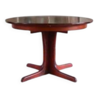 Baumann style extendable round dining table