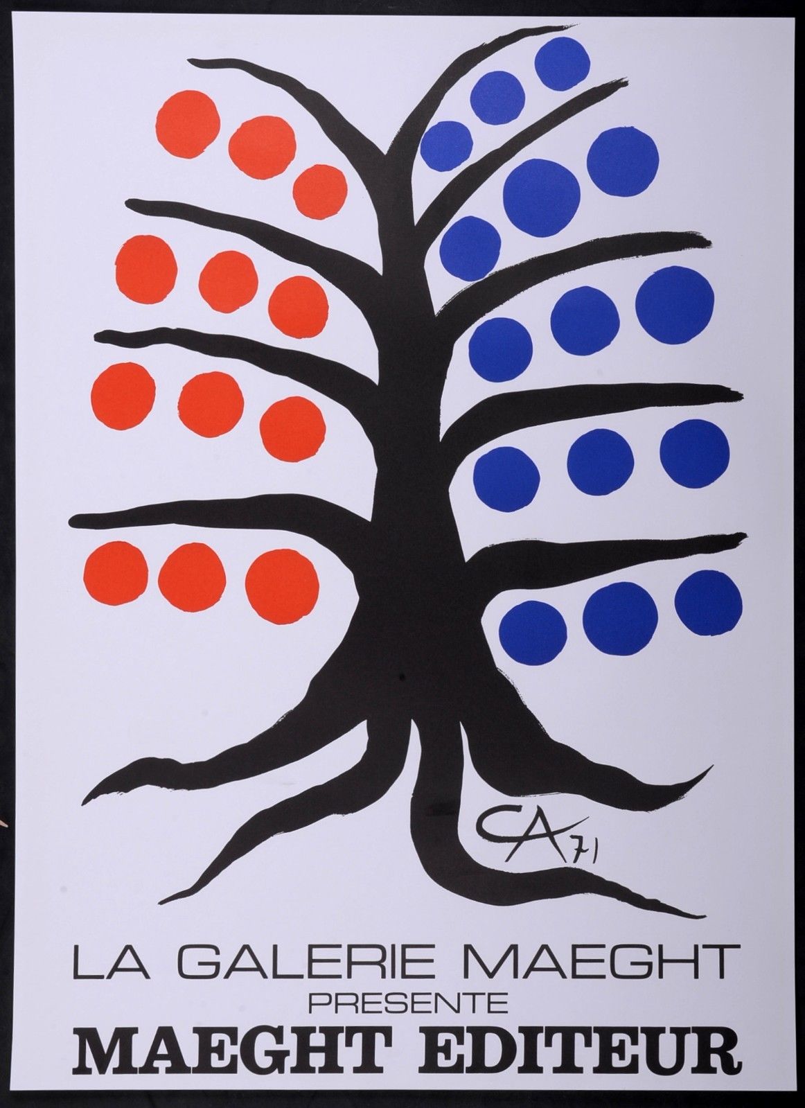 Lithographic poster of Calder "Maeght Publisher", 1971