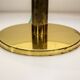 Brass table lamp with Cocoon shade, Italy, 1970s