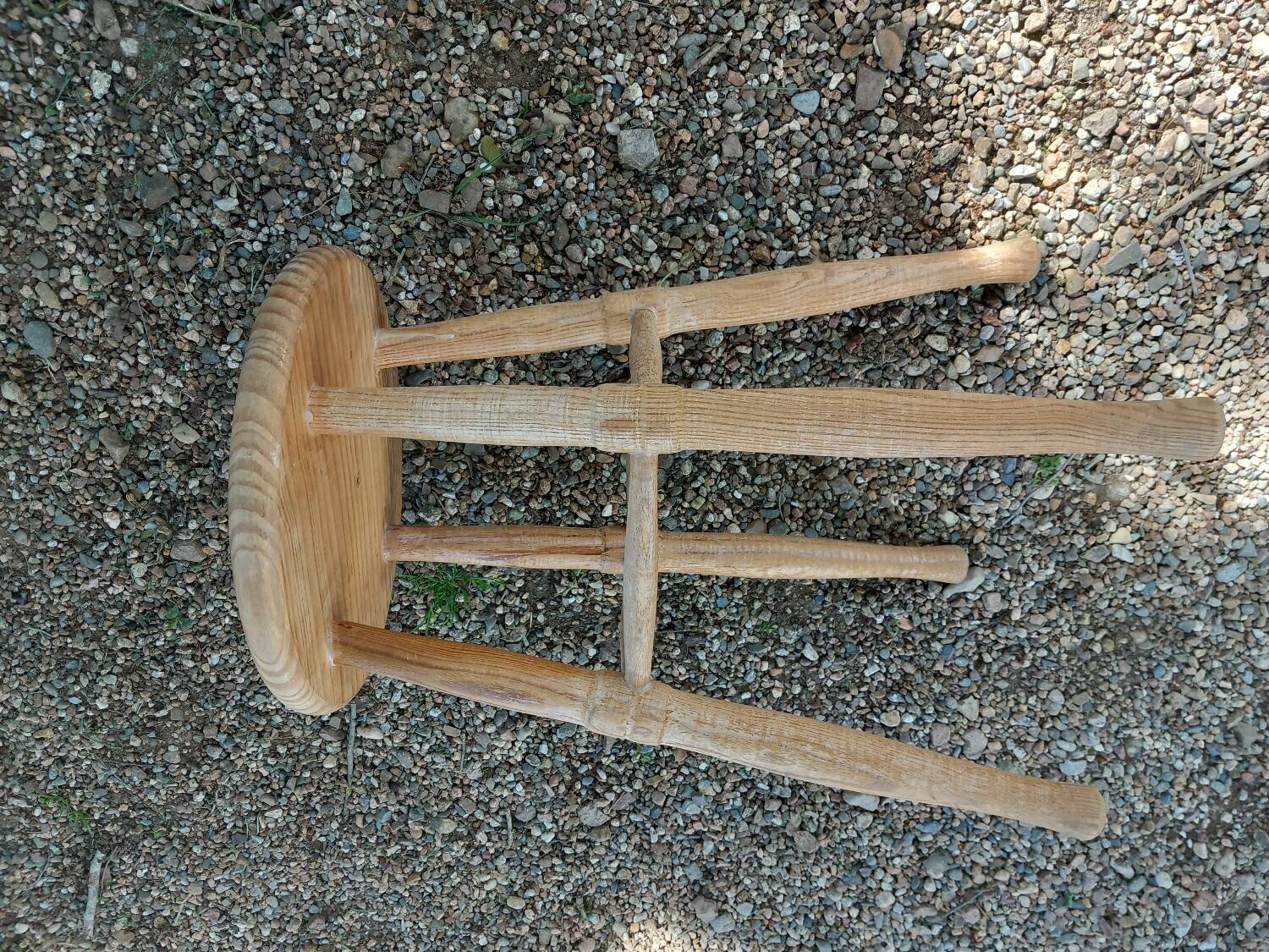 Antique 4-legged wooden stool