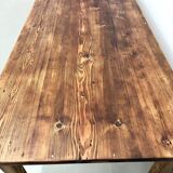 Very large solid pine farmhouse table