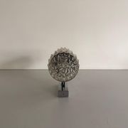 Mid-century double-headed glass and metal wall sconce, 1960, Italy