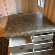 Old wooden workshop furniture – tabletop