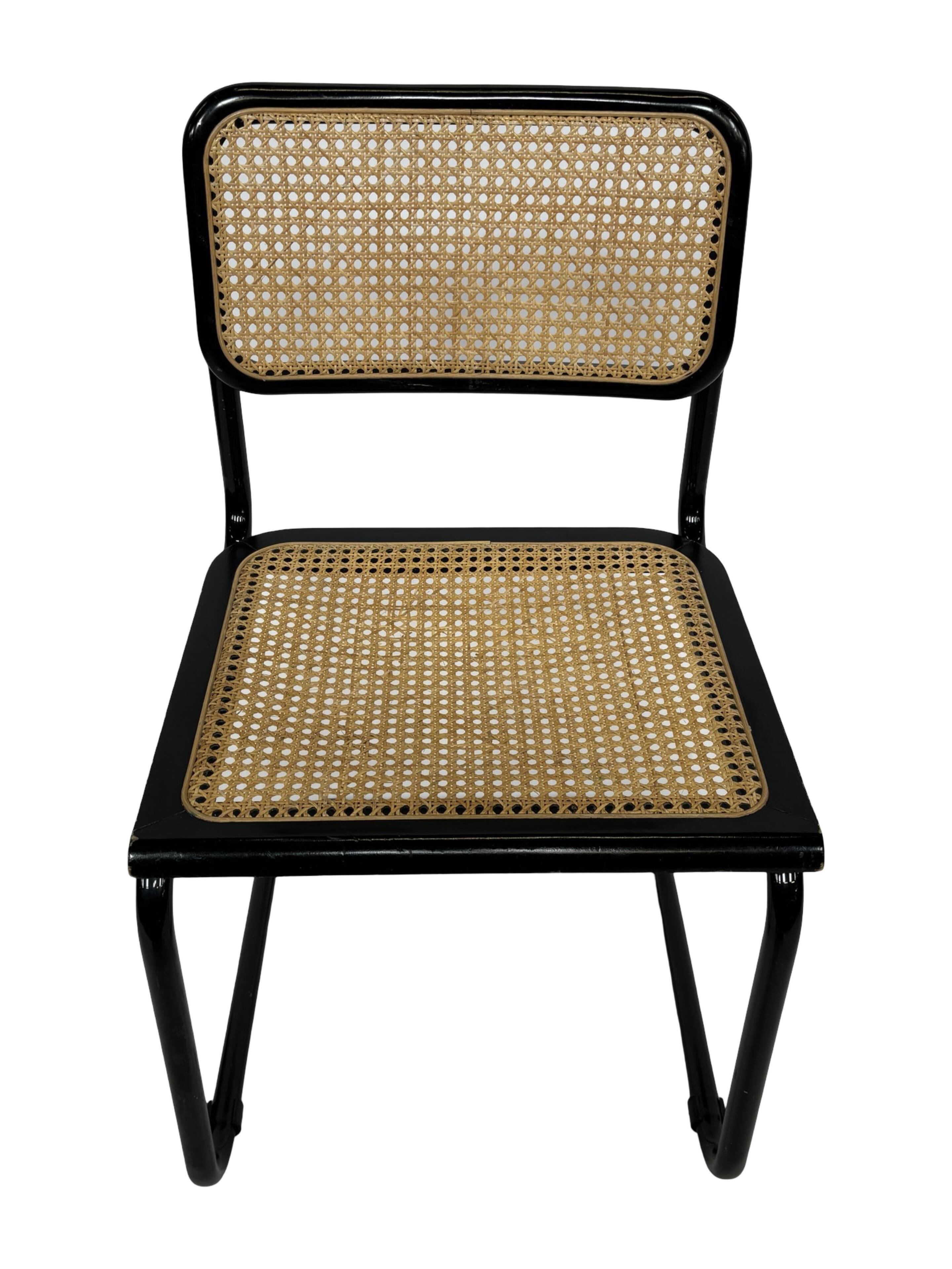 Vintage Cesca design chair b32 model in black